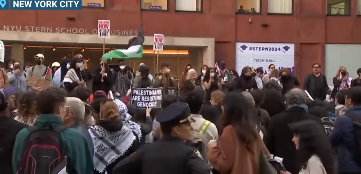 Διαμαρτυρία στη Νέα Υόρκη υπέρ της Παλαιστίνης