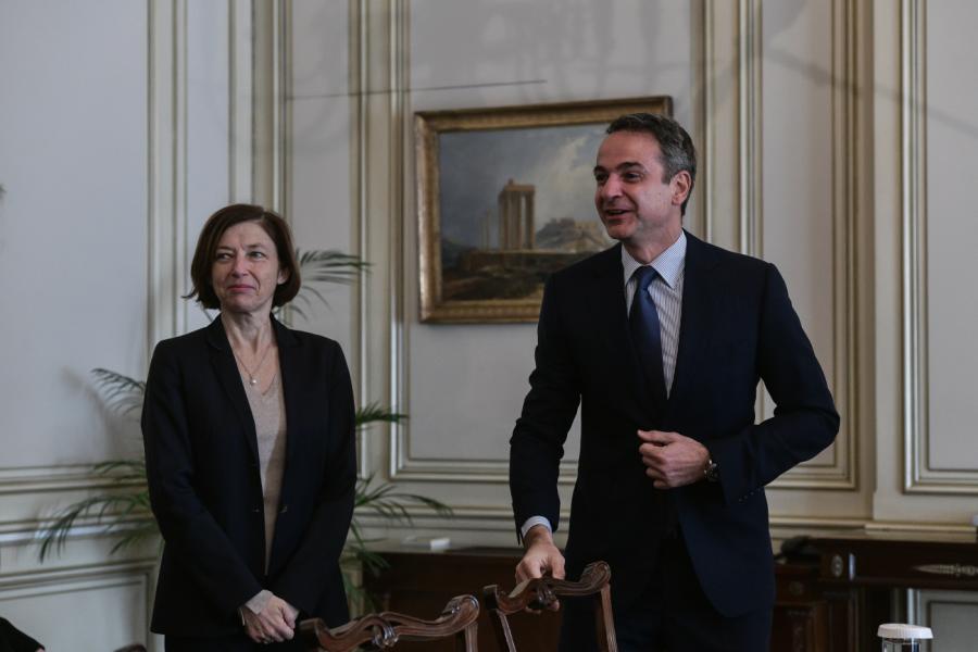 Κυριάκος Μητσοτάκης και Φλοράνς Παρλί