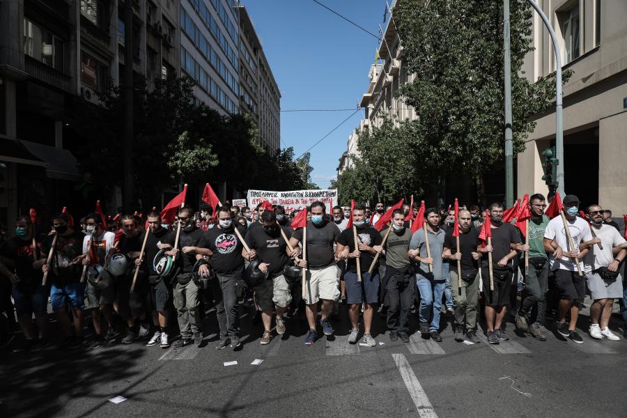 Από το πανεκπαιδευτικό συλλαλητήριο στην Αθήνα 