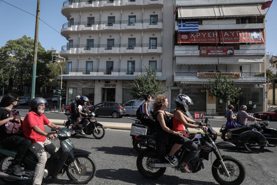 Αντιφασιστική μοτοπορεία Χρυσή Αυγή