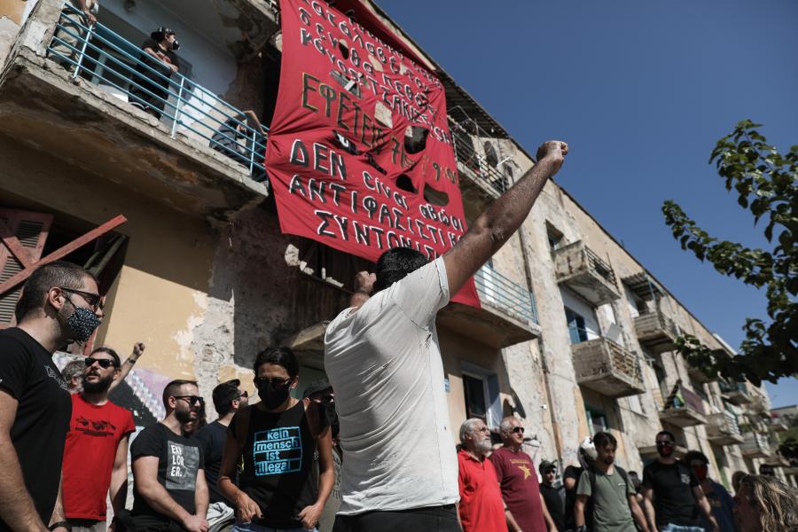 Αντιφασιστική μοτοπορεία Χρυσή Αυγή