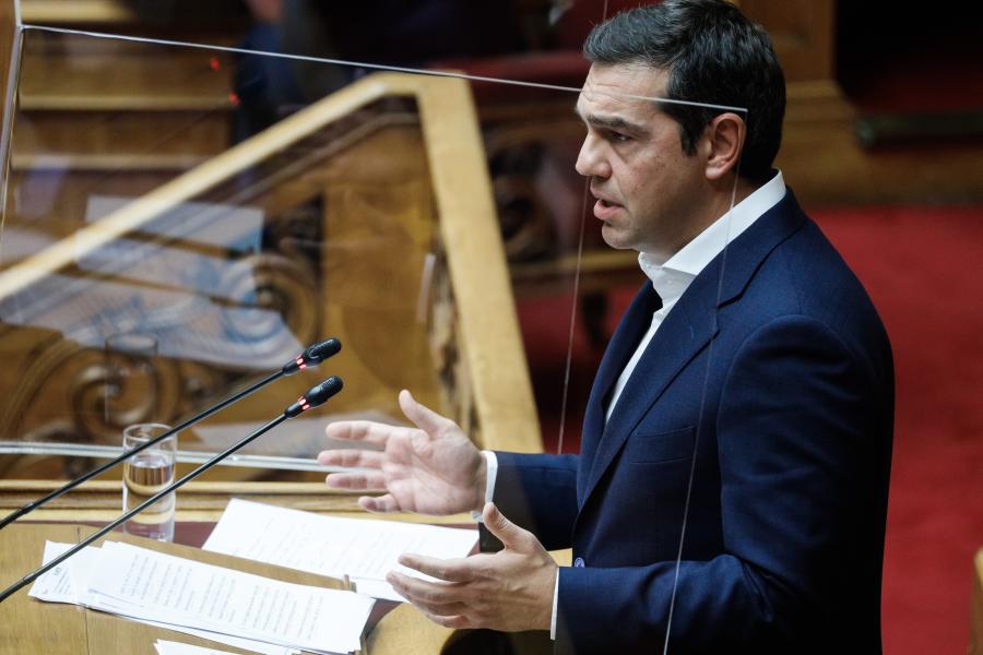 Ο Τσίπρας στη Βουλή