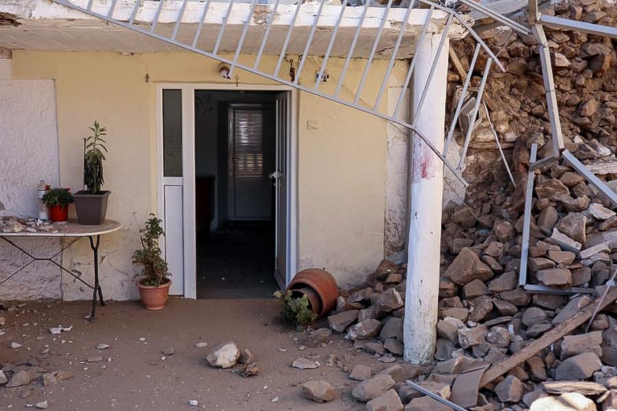 Ζημιές στο Μεσοχώρι από τον σεισμό
