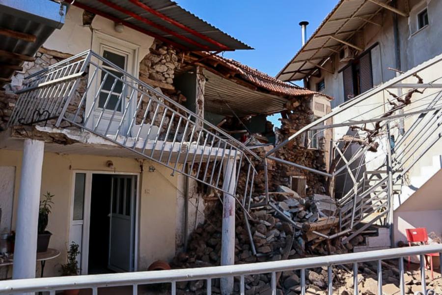 Ζημιές στο Μεσοχώρι από τον σεισμό