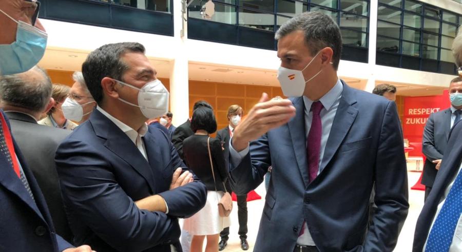 Αλέξης Τσίπρας και Πέδρο Σάντσεθ