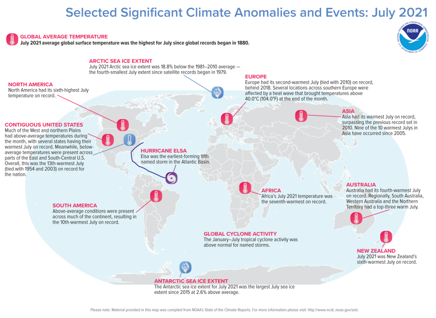 5 July 2021 Significant Events Map