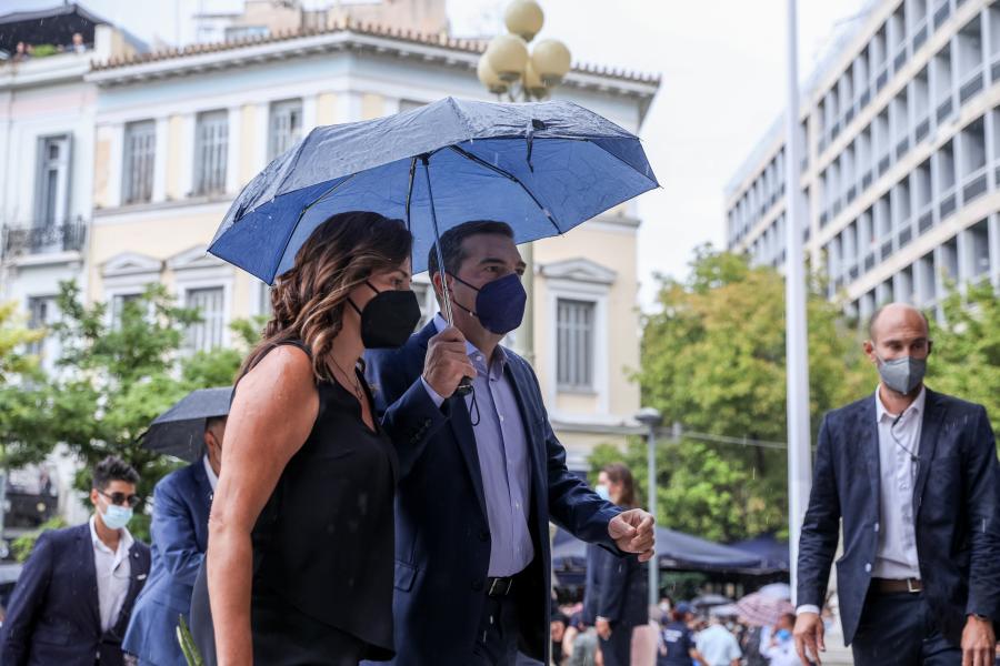 Αλέξης Τσίπρας και Μπέττυ Μπαζιάνα
