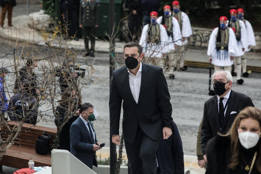 Τσίπρας - Παπούλιας κηδεία