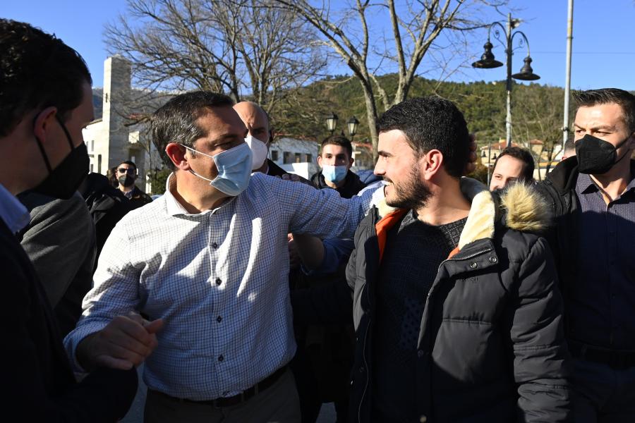 Ο Αλέξης Τσίπρας στην Αγιά Λάρισας
