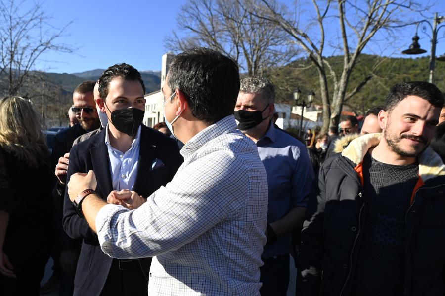 Ο Αλέξης Τσίπρας στην Αγιά Λάρισας