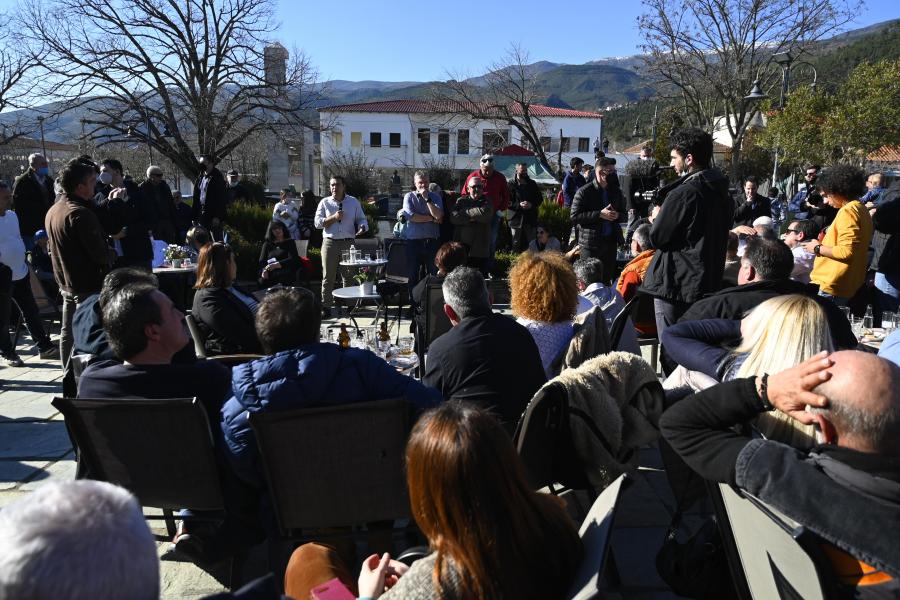 Ο Αλέξης Τσίπρας στην Αγιά Λάρισας