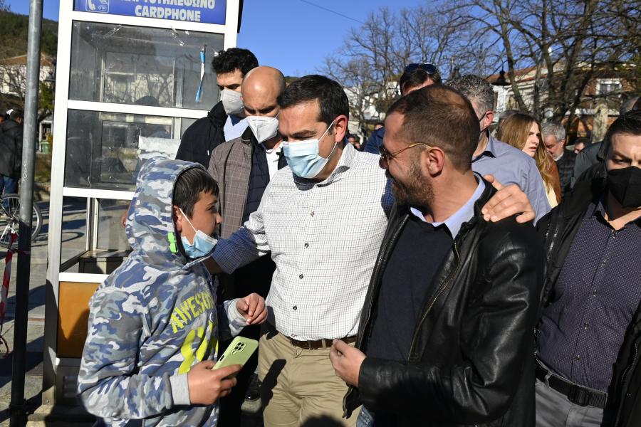 Ο Αλέξης Τσίπρας στην Αγιά Λάρισας