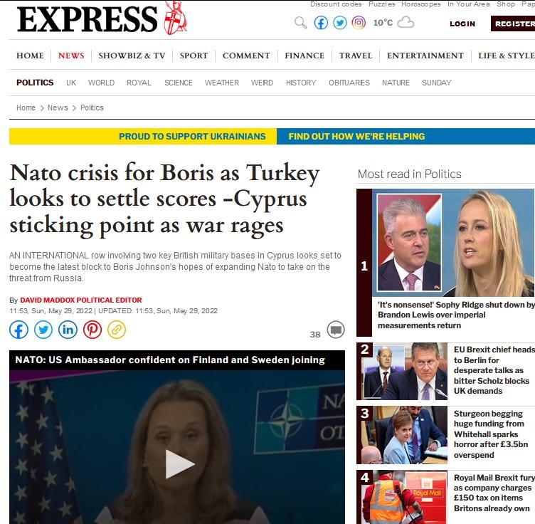 Δημοσίευμα express.co.uk