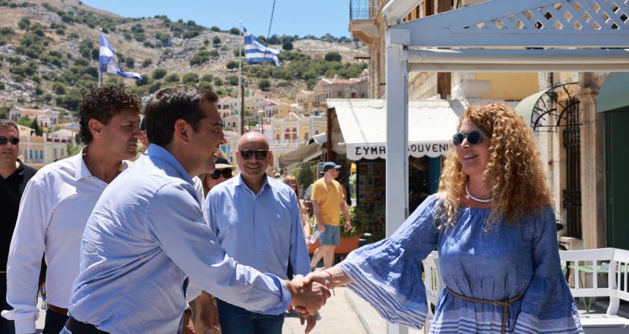 Ο Αλέξης Τσίπρας στη Σύμη