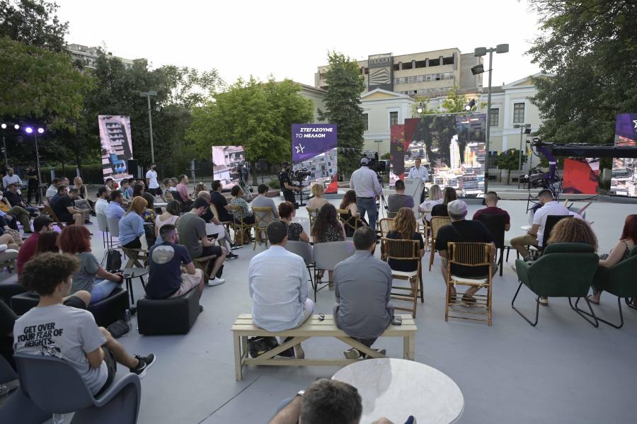 Ο Αλέξης Τσίπρας στην παρουσίαση προγράμματος του ΣΥΡΙΖΑ