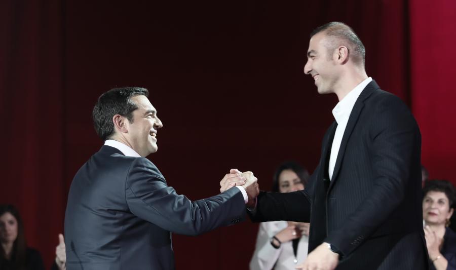 Ο Αλέξης Τσίπρας με τον Αλέξανδρο Νικολαΐδη
