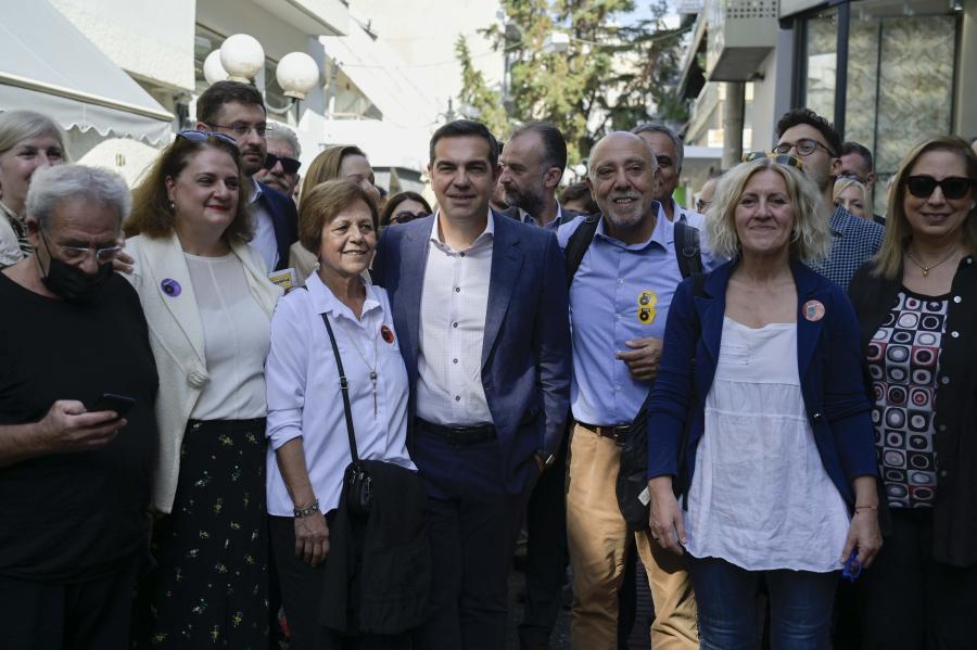 Ο Αλέξης Τσίπρας στο Χαλάνδρι