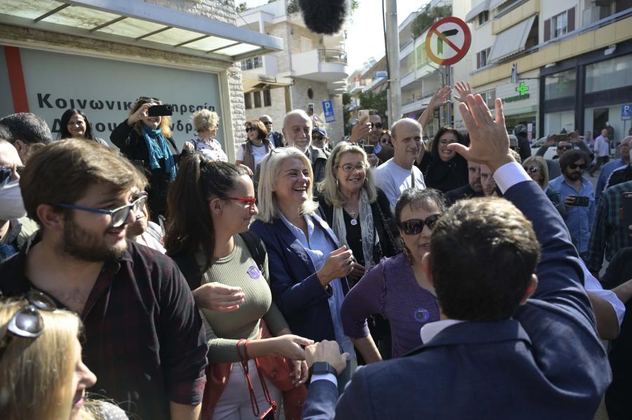 Ο Αλέξης Τσίπρας στο Χαλάνδρι