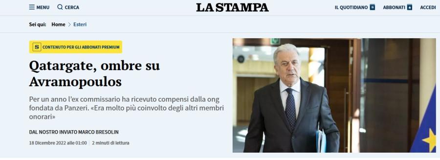 Δημοσίευμα La Stampa