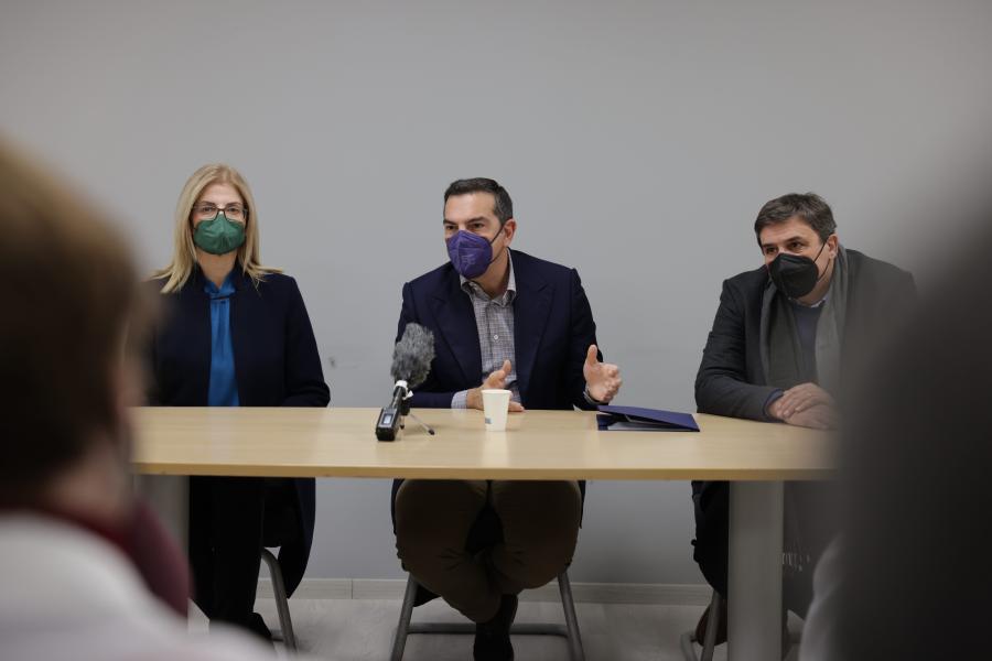 Δώρα Αυγέρη, Αλέξης Τσίπρας και Ανδρέας Ξανθός