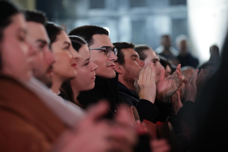 Κόσμος σε ομιλία στην Καρδίτσα