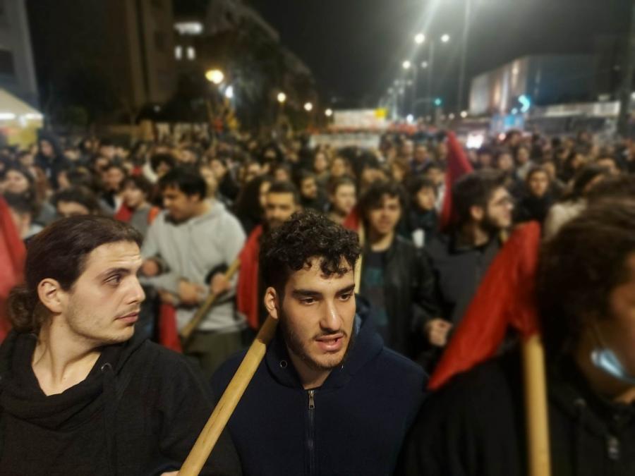 Πορεία ενάντια στην επίσκεψη Μπλίνκεν
