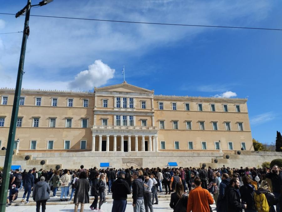 Συγκέντρωση στην πλατεία Συντάγματος