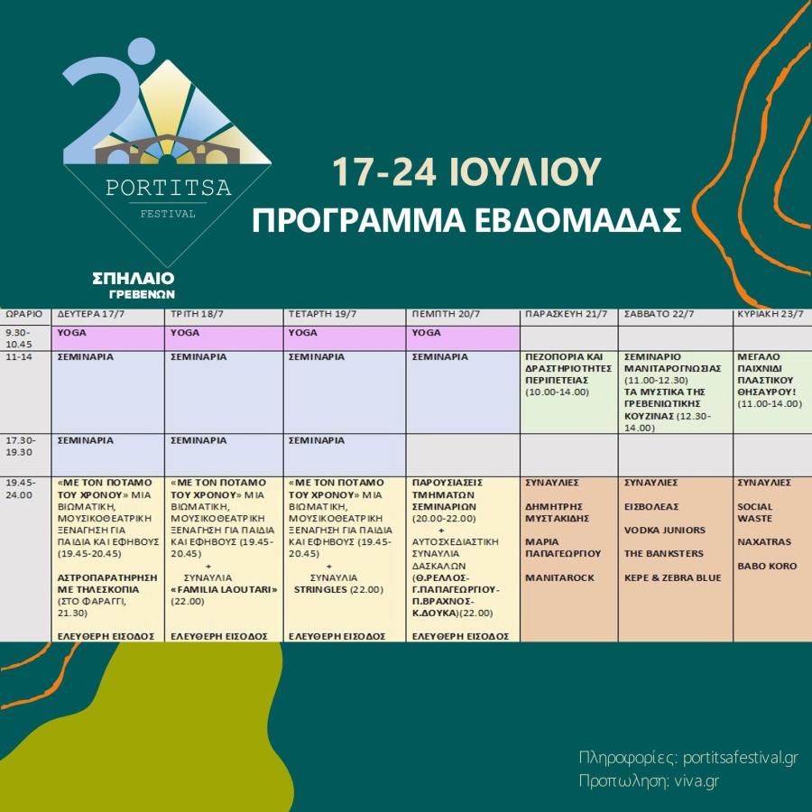 ΦΕΣΤΙΒΑΛ ΠΟΡΤΙΤΣΑ ΓΡΕΒΕΝΑ