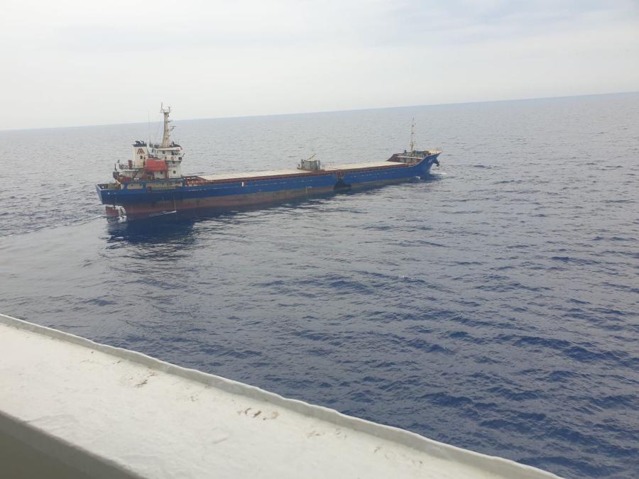 Το φορτηγό πλοίο που συγκρούστηκε ανοιχτά της Χίου