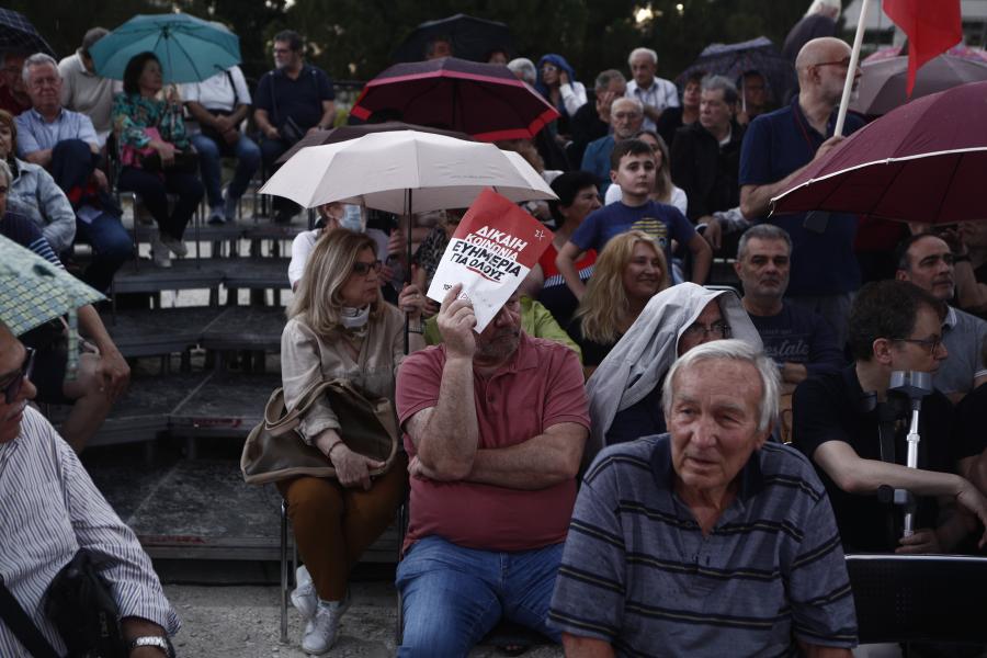 Στιγμιότυπο από την εκδήλωση-παρουσίαση του ΣΥΡΙΖΑ