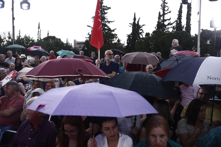 Στιγμιότυπο από την εκδήλωση-παρουσίαση του ΣΥΡΙΖΑ