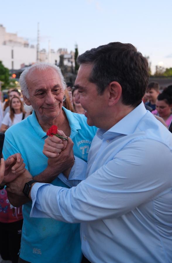 Ο Αλέξης Τσίπρας στον Κορυδαλλό