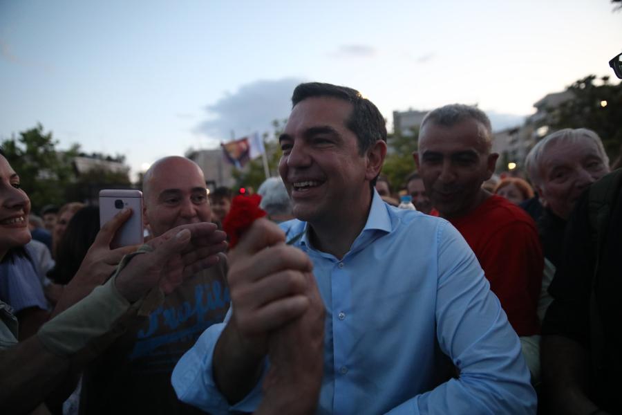 Ο Αλέξης Τσίπρας στον Κορυδαλλό