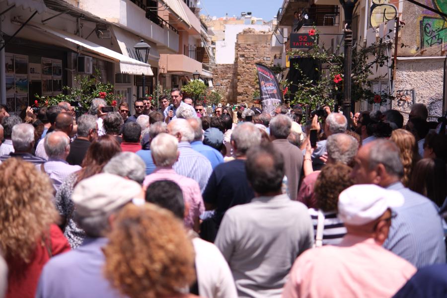 Ο Αλέξης Τσίπρας στα Χανιά