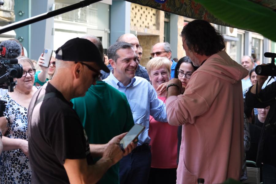 Ο Αλέξης Τσίπρας στην Κατερίνη