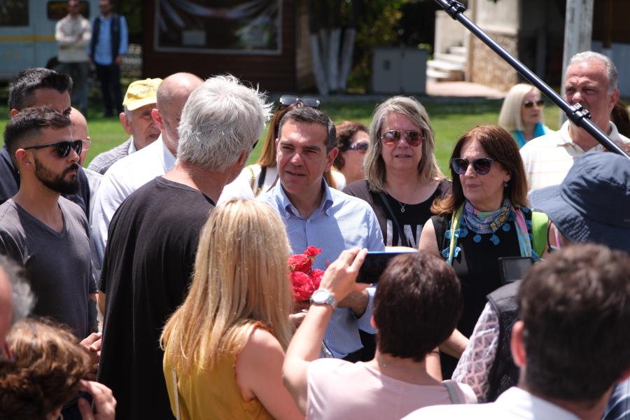 Ο Αλέξης Τσίπρας στην Κατερίνη