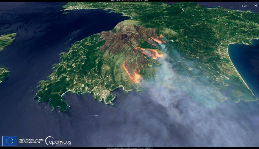 Κέρκυρα Κοπέρνικος φωτιές