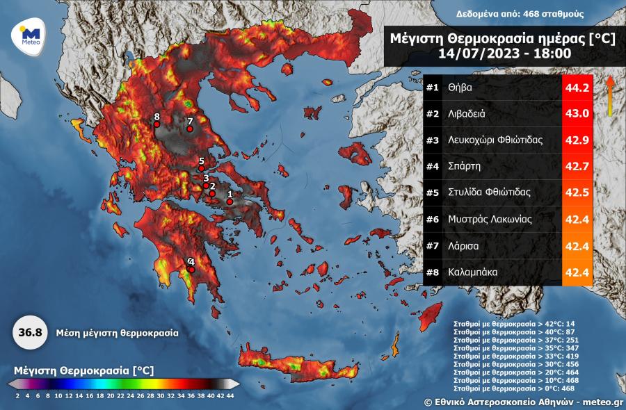 14/7 καύσωνας