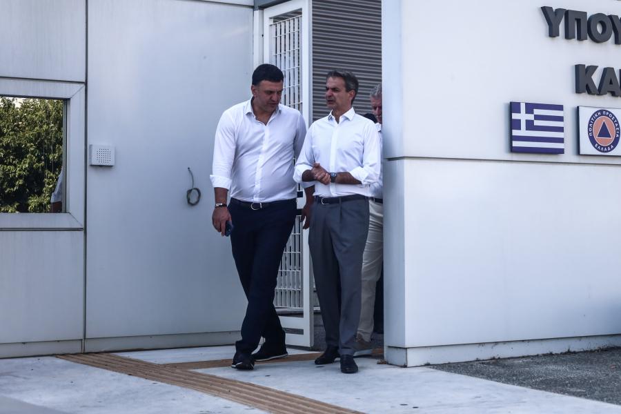 Ο Κυριάκος Μητσοτάκης και ο Βαίλης Κικίλιας