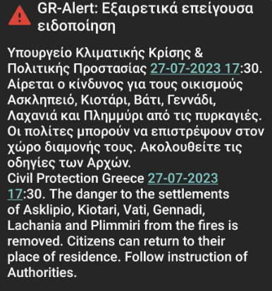 Μήνυμα 112 Ρόδος 