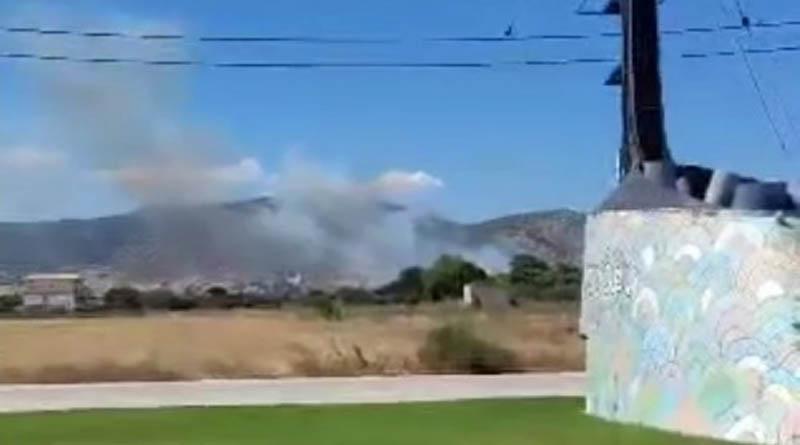 καπνός από φωτιά στον Μαραθώνα