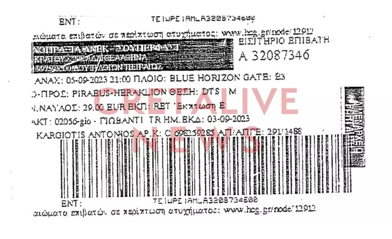 Εισιτήριο Αντώνης Καργιώτης Blue Horizon