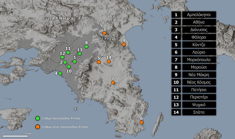 Χάρτης του meteo