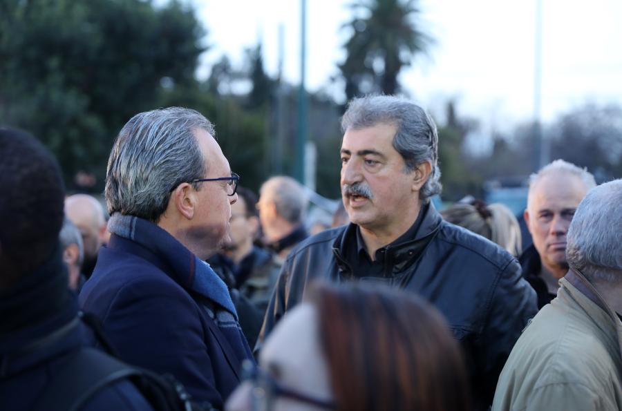 Φάμελλος και Πολάκης στο αγροτικό συλλαλητήριο στο Σύνταγμα