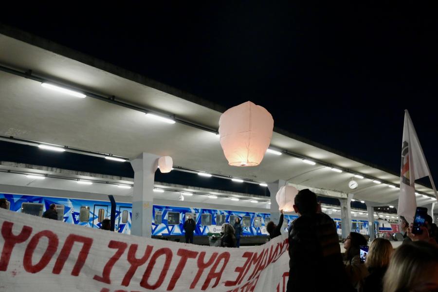 Πορεία για τα Τέμπη στη Θεσσαλονίκη