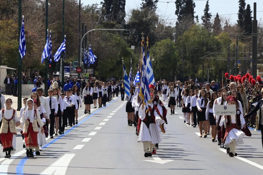 Μαθητική παρέλαση 25ης Μαρτίου 2024