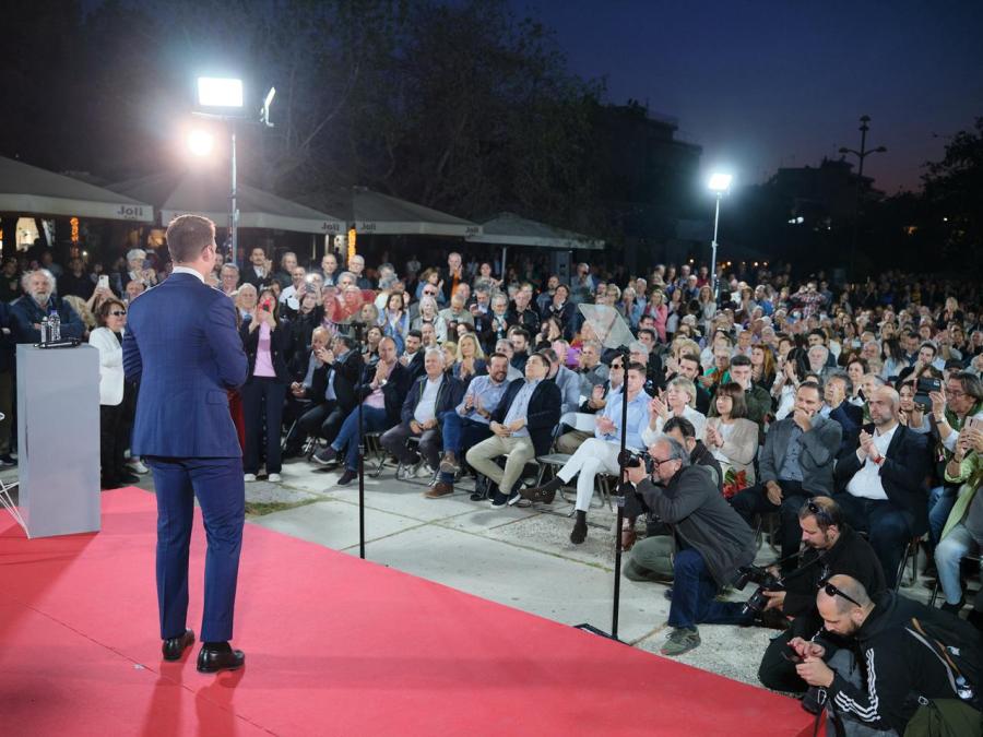 Εκδήλωση ΣΥΡΙΖΑ με τον Στέφανο Κασσελάκη για υποψηφίους ευρωεκλογών 