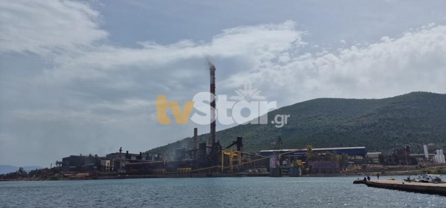 Εργαζόμενοι άναψαν το φουγάρο της ΛΑΡΚΟ