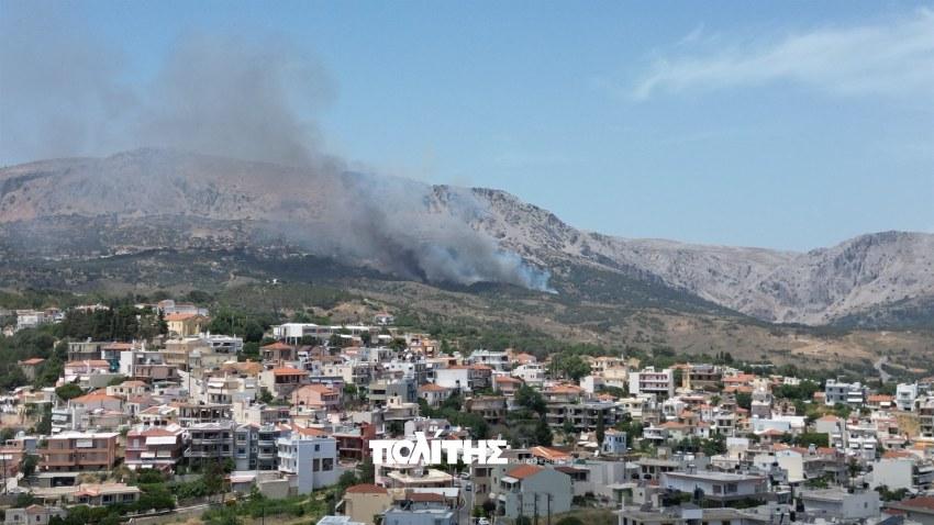 Χίος φωτιά πυρκαγιά