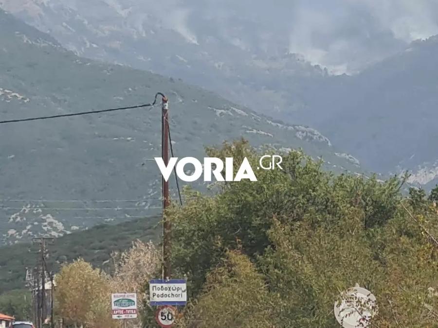 Φωτιά στο Παγγαίο όρος στην Καβάλα